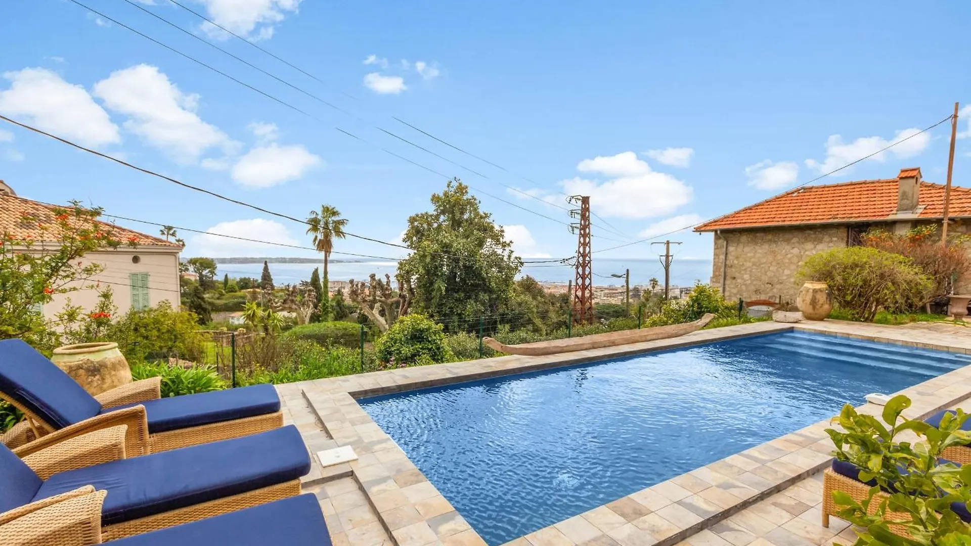Villa La Fadette-Swimming Pool-Jacuzzi-Sea View-Ac-Farniente Vallauris