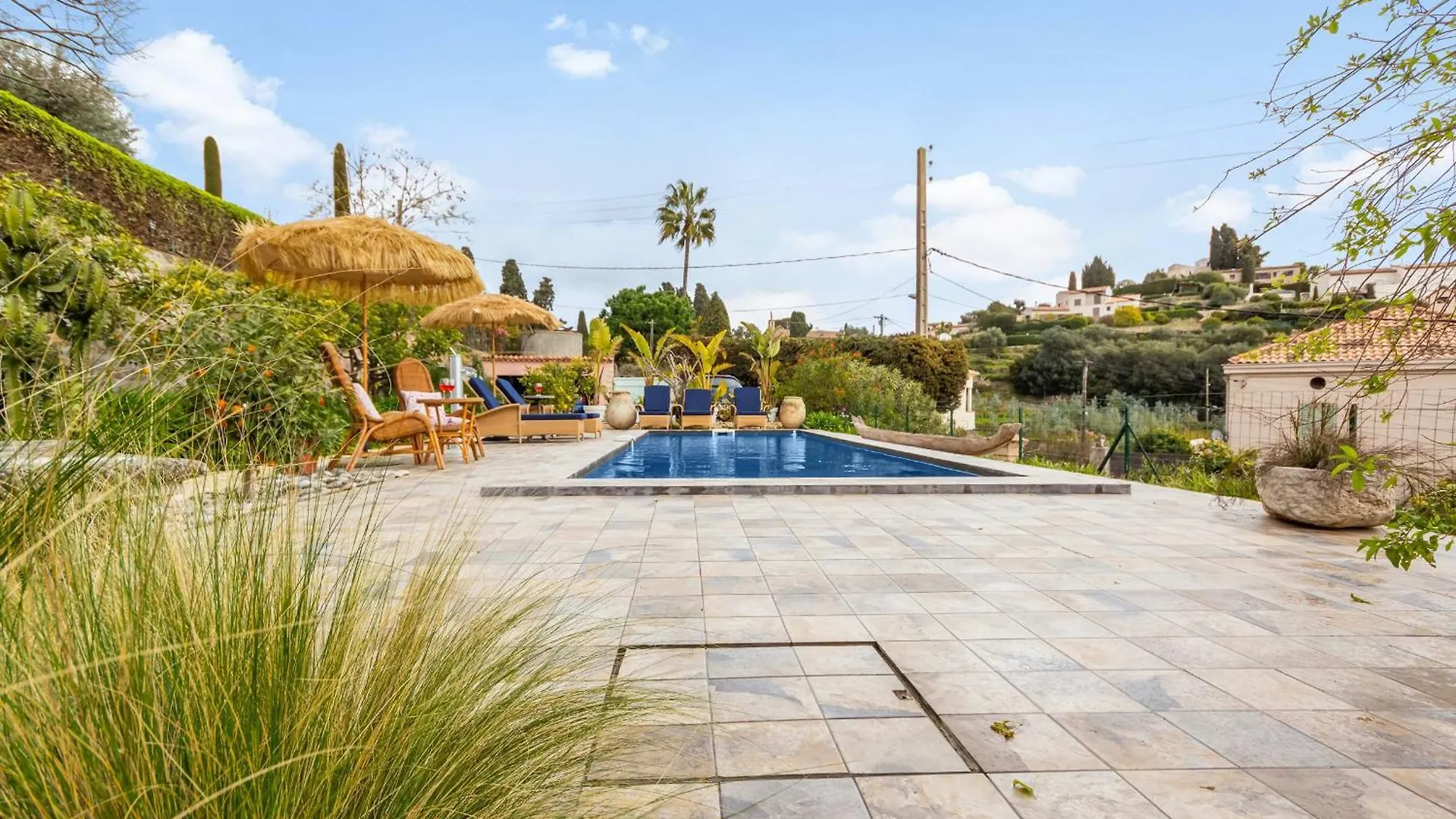 Villa La Fadette-Swimming Pool-Jacuzzi-Sea View-Ac-Farniente Vallauris
